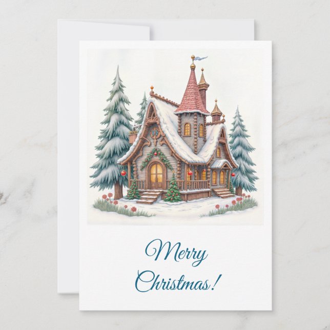 God jul! Julhälsningar. Julkort (Framsida)