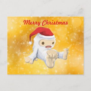 God jul - juljeti i Santa Hat Helg Vykort