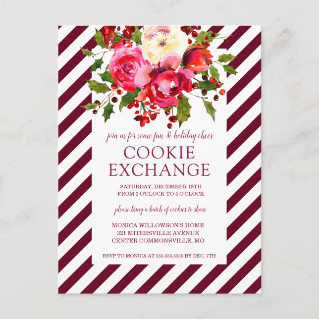 God Jul | Julkookie-växling Helg Vykort (Framsida)