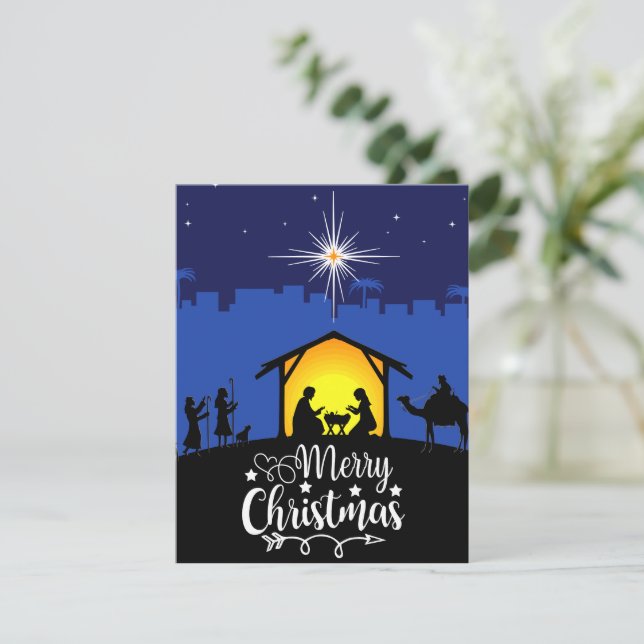 God jul julkort (Stående Fram)