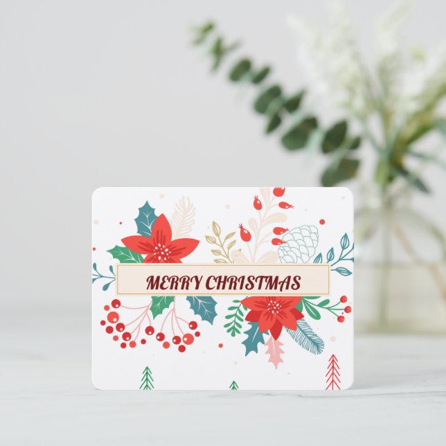 God Jul  Julkort (Stående Fram)