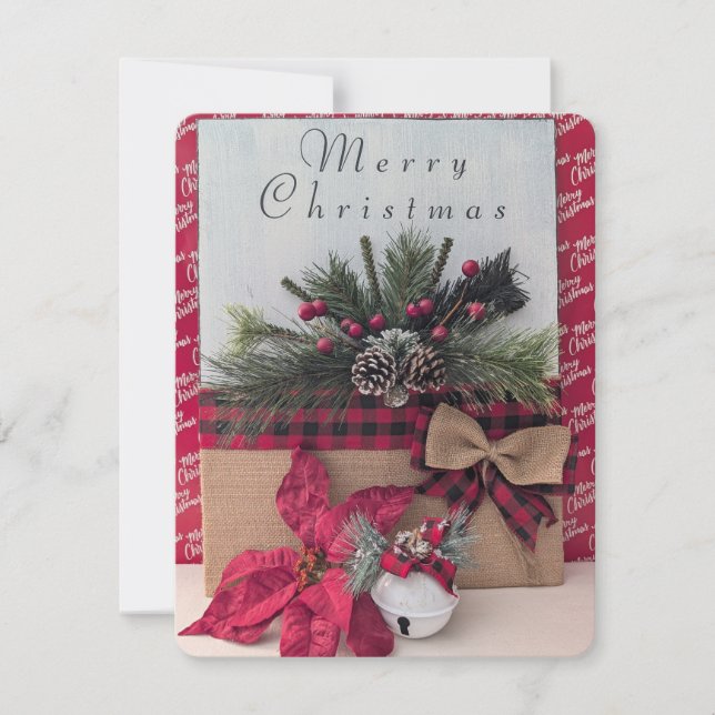 God jul julkort anteckningskort (Framsida)