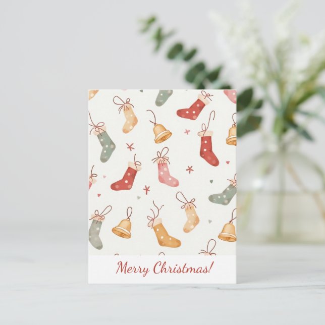 God jul! Julkort. Helg Vykort (Stående Fram)