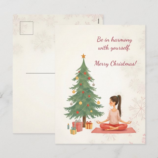 God jul! Julkort. Helg Vykort (Fram/baksida)