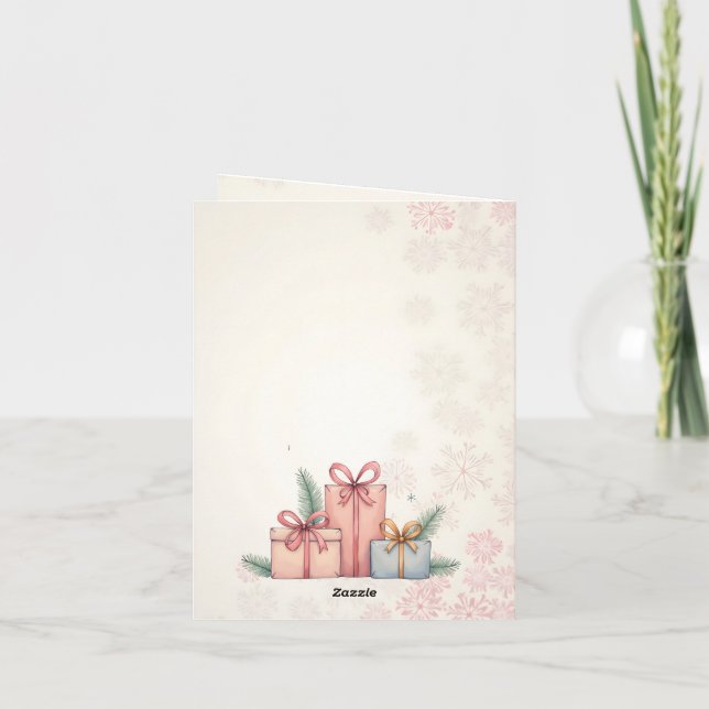 God jul! Julkort. Julgodis Helgkort (Baksida)