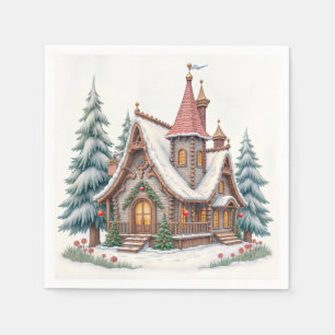 God jul! Julkort. Julgodis Pappersservett