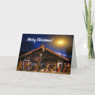 God Jul, Julkrubba, egen kort