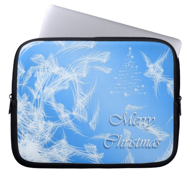 God jul. Jultextur Laptop Fodral (Framsidan)