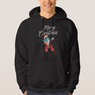 God jul Jultomten 2022 Ansikte-maskvirus Hoodie