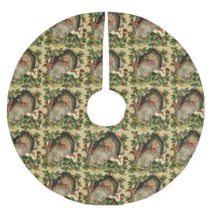 God jul Jultomten Antique Classic Julgransmatta Borstad Polyester