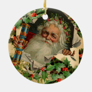 God jul Jultomten Antique Classic Julgransprydnad Keramik