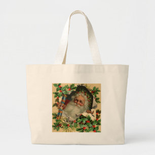 God jul Jultomten Antique Classic Jumbo Tygkasse