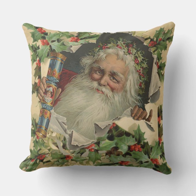 God jul Jultomten Antique Classic Kudde (Framsida)