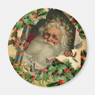 God jul Jultomten Antique Classic Magnet