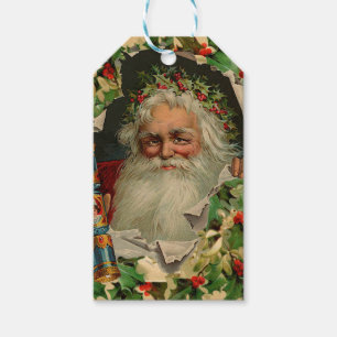 God jul Jultomten Antique Classic Presentetikett