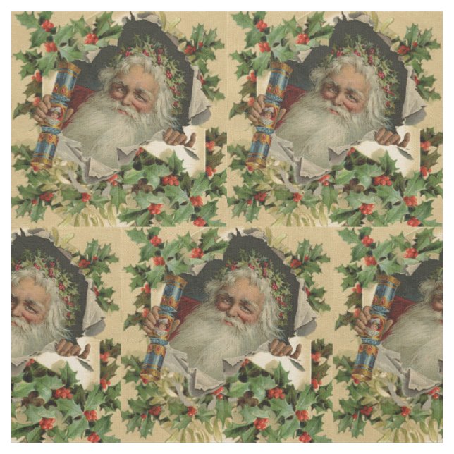 God jul Jultomten Antique Classic Tyg (Provkarta)