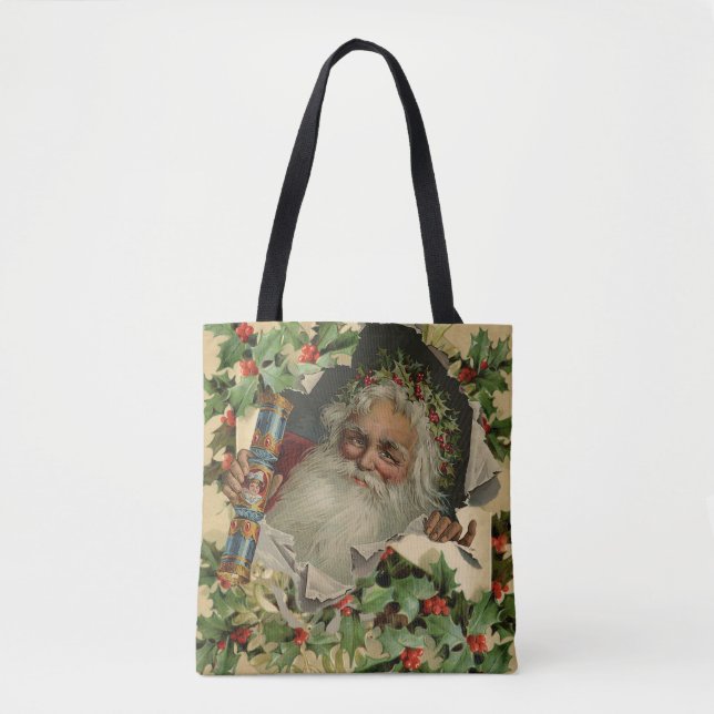 God jul Jultomten Antique Classic Tygkasse (Framsida)
