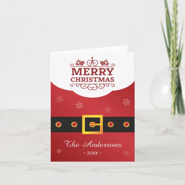 God jul Jultomten Bälte Jolly-familjen Helgkort (Framsida)