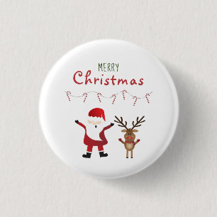 God jul Jultomten Candy cane Knapp