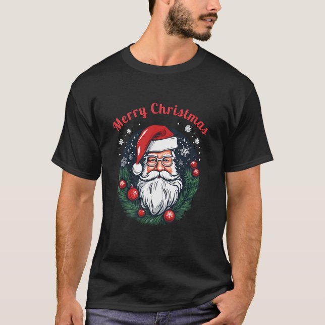 God jul Jultomten Festive Helgdag T Shirt (Framsida)