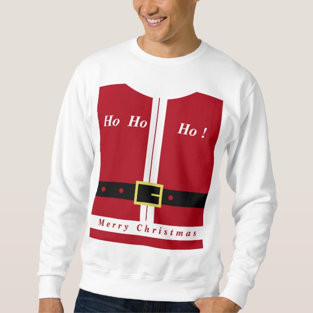 God jul - Jultomten - gåva åt dig Lång Ärmad Tröja (Framsida)