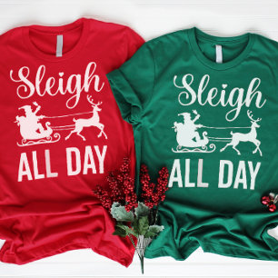 God jul, jultomten hela dagen t shirt