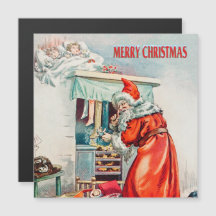 God jul - jultomten helgdag-kort