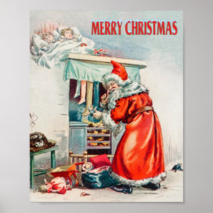 GOD JUL - JULTOMTEN HELGDAG POSTER