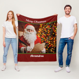 God jul Jultomten Helgdagar anpassa Fleecefilt