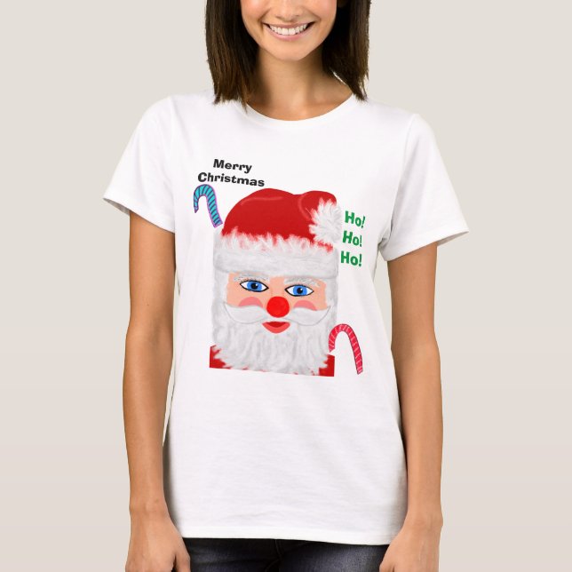 God jul Jultomten Ho Ho Ho Ho Ho T Shirt (Framsida)