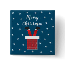 God jul Jultomten i en Skorsten