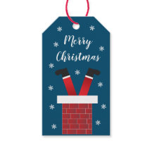 God jul Jultomten i en Skorsten