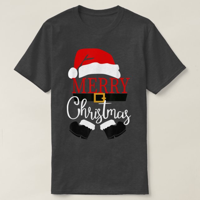 God jul Jultomten jul Ljus Famil T Shirt (Design framsida)