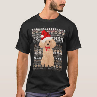 God jul, jultomten, jul, Pudel, Hund T Shirt