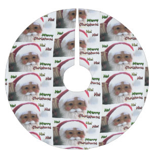 God jul Jultomten Julgransmatta Borstad Polyester