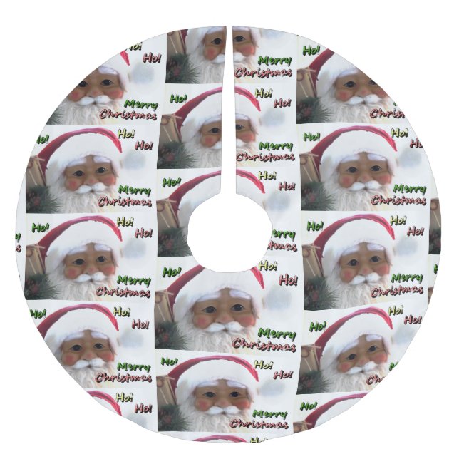 God jul Jultomten Julgransmatta Borstad Polyester (Framsidan)