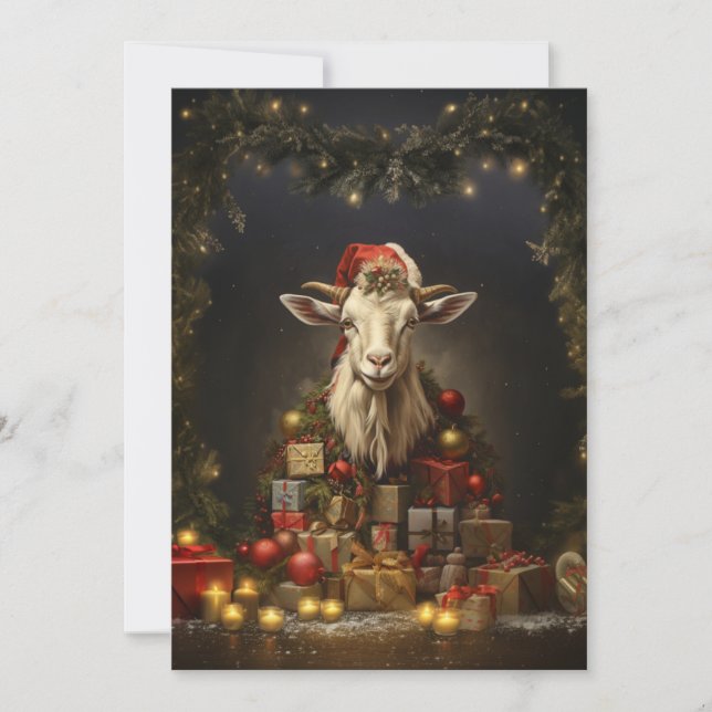 God jul, Jultomten Julkort (Framsida)
