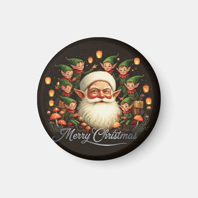 God jul Jultomten Magnet (Framsidan)