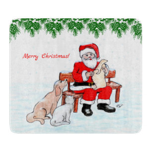 God jul - Jultomten med katt och Hund