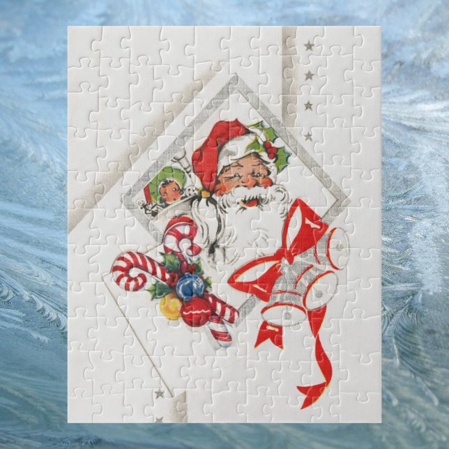 God jul, Jultomten med Polkagrisar Pussel (Skapare uppladdad)