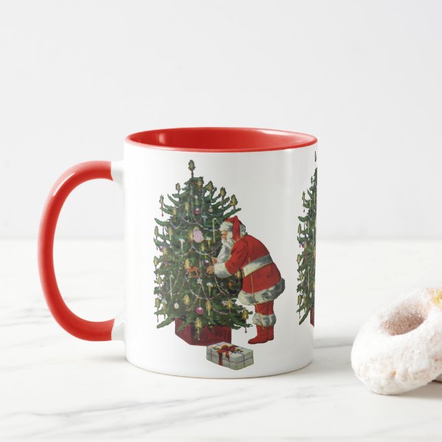 God jul, Jultomten med Presenter Mugg (Med munk)