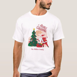 god jul jultomten monogram helgdag t shirt