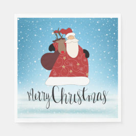 God jul Jultomten och Rudolph Pappersservett