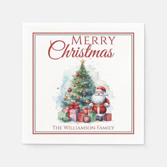 God jul Jultomten Pappersservett (Framsidan)