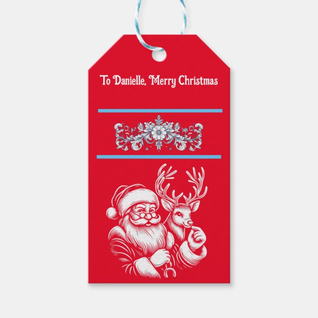 God jul, Jultomten Presentetikett (Framsidan)