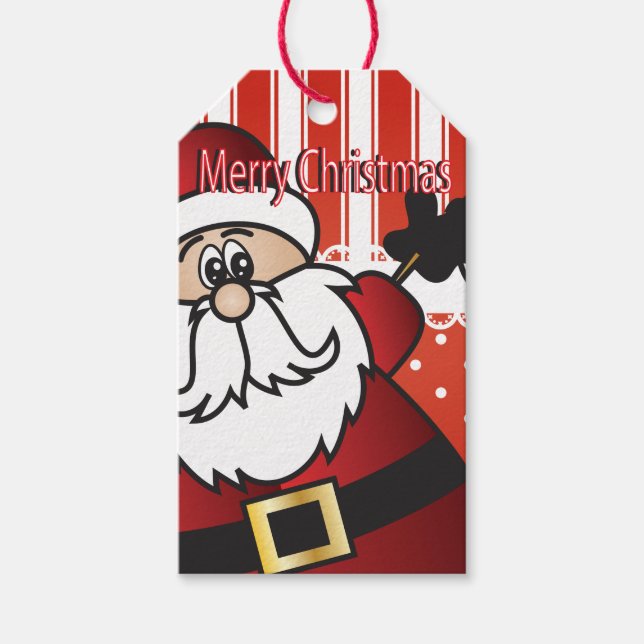 God jul Jultomten Presentetikett (Framsidan)