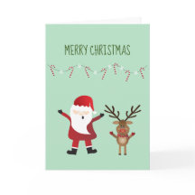 God jul Jultomten Rudolph Reindeer Red