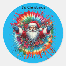 God jul, Jultomten Runt Klistermärke