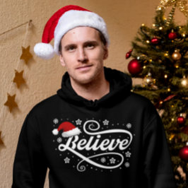 God jul, Jultomten - Santa Hat Black Hoodie