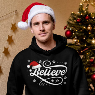 God jul, Jultomten - Santa Hat Black Hoodie